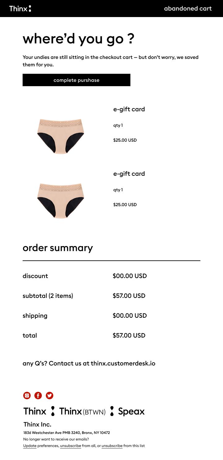 Redesign for Thinx